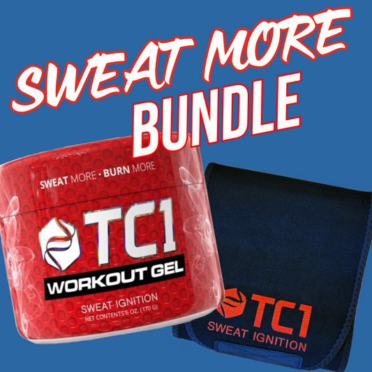 TC1 Sweat More Bundle with Thermogenic workout gel and sweat belt