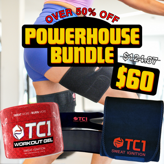 Powerhouse Bundle | Workout Gel | Leg Bands | Arm Bands | Sweat Belt