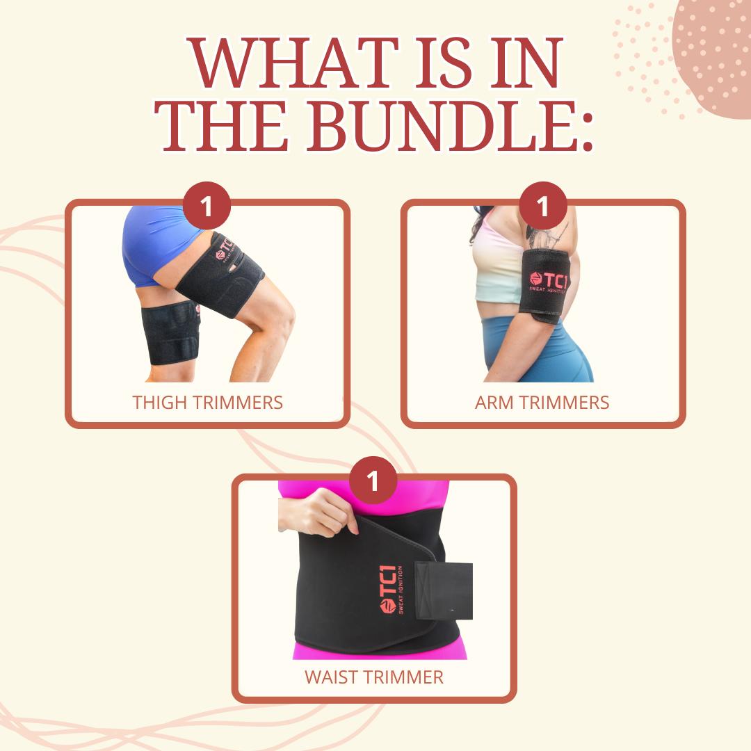 Slim Down Bundle | Sweat Belt | Thigh Trimmers | Arm Trimmers