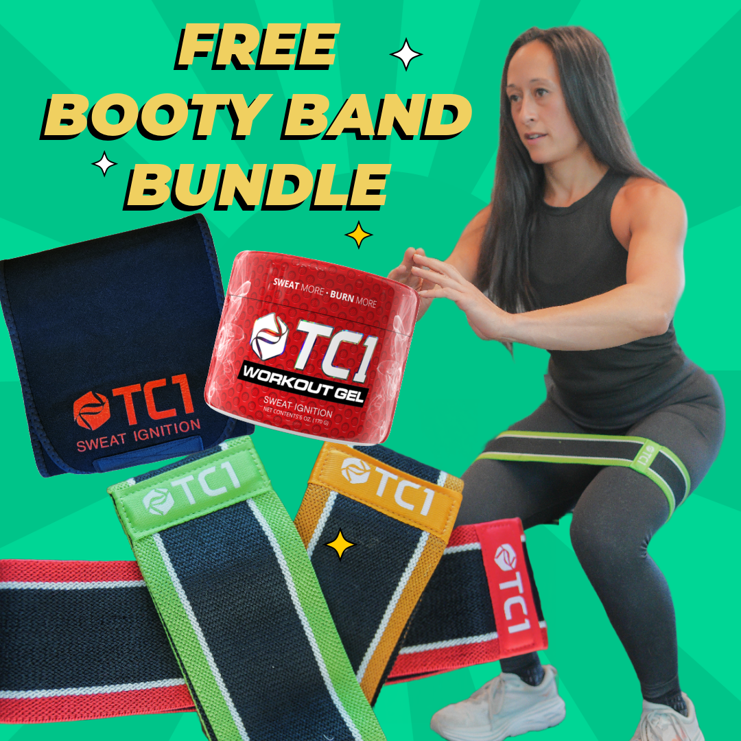 Free Booty Bands Bundle includes Sweat Gel | Sweat Belt | Three Bands