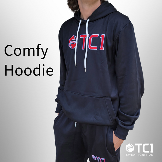 TC1 Black Hooded Sweatshirt: Elevate Your Style