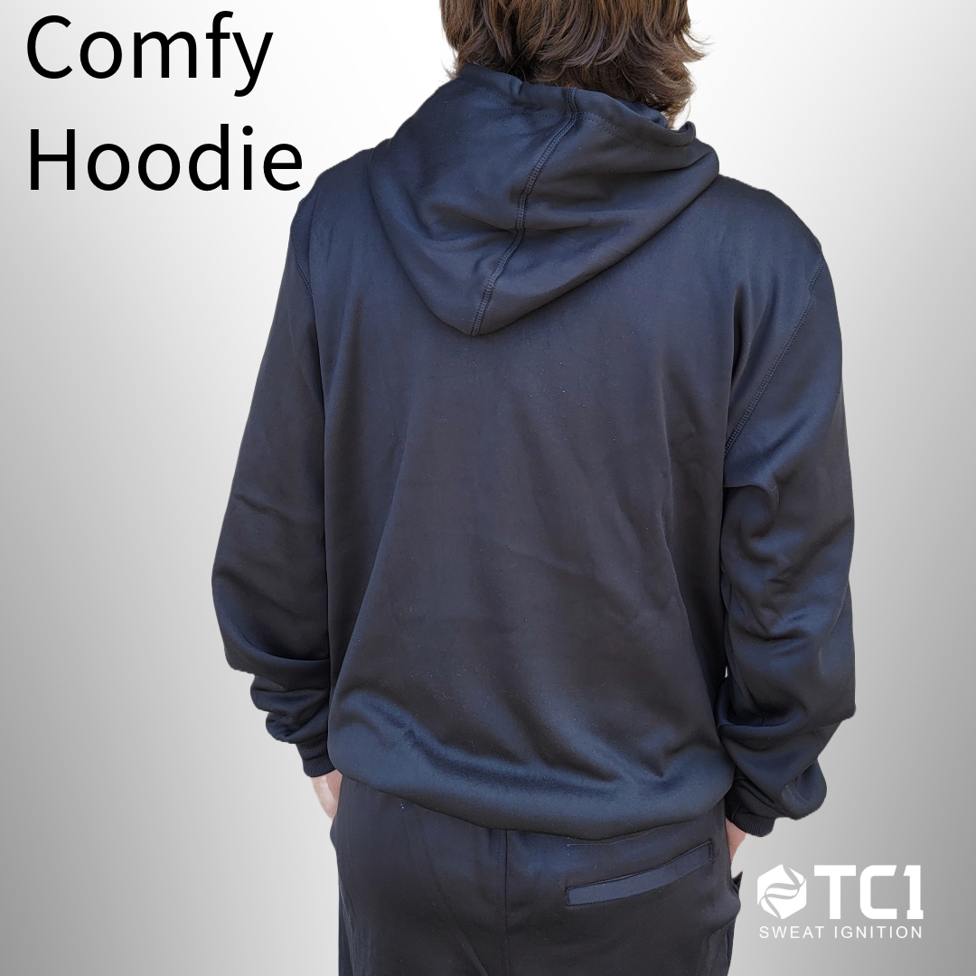 TC1 Black Hooded Sweatshirt: Elevate Your Style