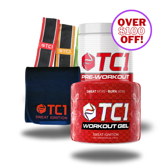 Save Over $100 (no code req) on this Black Friday Bundle While Supplies Last Workout Gel, Belt, Cloth Bands, Preworkout