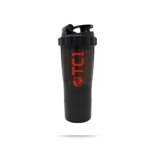 TC1 Shaker Bottle 20oz Protein Shaker Bottle with Mixing Spring Portable Sports Water Bottle Leak Proof GYM Cup for Protein Mixes with Storage Compartments for Powders and Pills, Ideal for Pre Workout, BPA Free